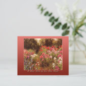 Een bloementuin van Louis Aston Knight Briefkaart (Staand voorkant)