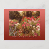 Een bloementuin van Louis Aston Knight Briefkaart (Voorkant)
