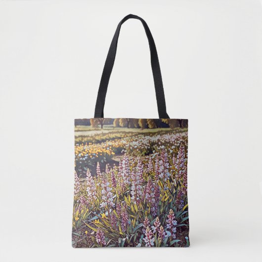 Een bloemenveld - Canvas tas (Voorkant)