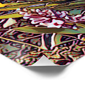 Een bloemenveld - Glanzend Poster (Hoek)