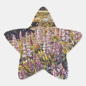 Een bloemenveld - Sticker (Voorkant)