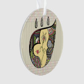 Een bloemetje in acryl Ornament (voorkant)