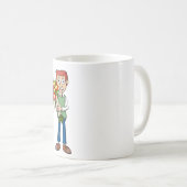 Een bloemetje voor een verjaardag, feestje, …. koffiemok (Voorkant rechts)