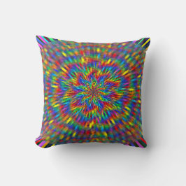 Een bloemig tie-dye kussen