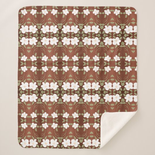 Een bloemige deken in honingbruin (Voorkant)