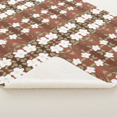 Een bloemige deken in honingbruin (3/4)