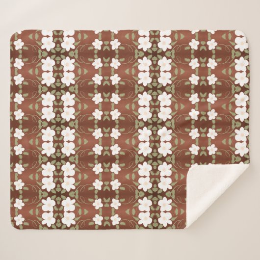 Een bloemige deken in honingbruin (Voorkant (horizontaal))