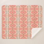 Een bloemige deken in perzik en inktzwart (Voorkant (horizontaal))