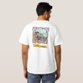 Een bloemige middag vuurtoren t-shirt (Achterkant volledig)