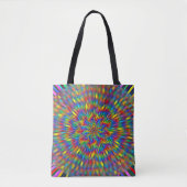 Een Bloemige Tie Dye Tote Bag (Voorkant)