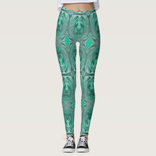 Een  bloemmotief "Ratti_Creative_Arts" Le Leggings (Voorkant)