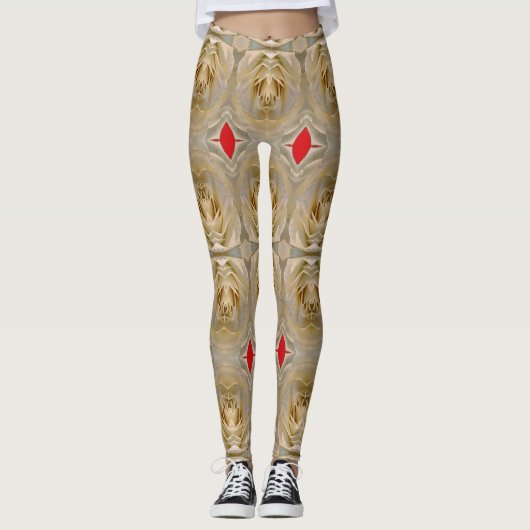 Een bloemmotief "Ratti_Creative_Arts" Leggings (Voorkant)