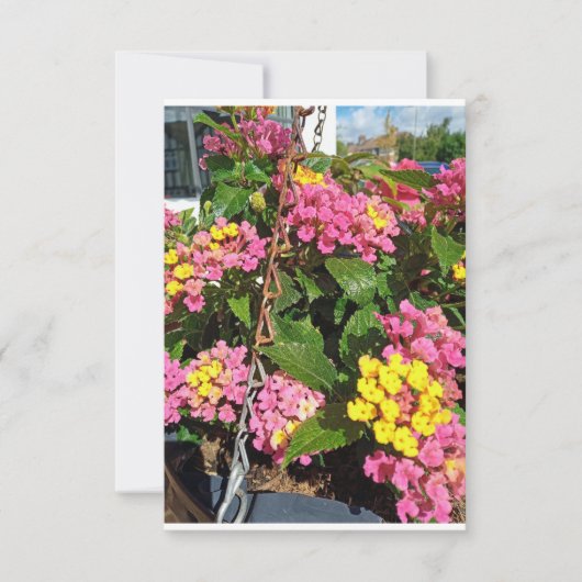 Een bloemrijke bedankkaart (Voorkant)