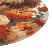 Een bloemrijke Highland Koe serie Design 1 Snijplank (Hoek)