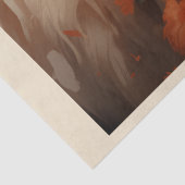 Een bloemrijke Highland Koe serie Design 1 Tissuepapier (Detail)