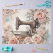 Een bloemrijke naaimachine serie ontwerp #1 tissuepapier (Craft)