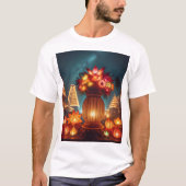 Een bloemstuk met een grote vaas met bloem t-shirt (Voorkant)