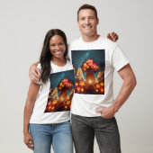 Een bloemstuk met een grote vaas met bloem t-shirt (Unisex)