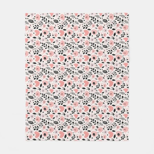 Een bloesems voor zijn eigen grap fleece deken (Voorkant)