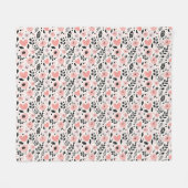 Een bloesems voor zijn eigen grap fleece deken (Voorkant (Horizontaal))