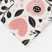Een bloesems voor zijn eigen grap fleece deken (Hoek)