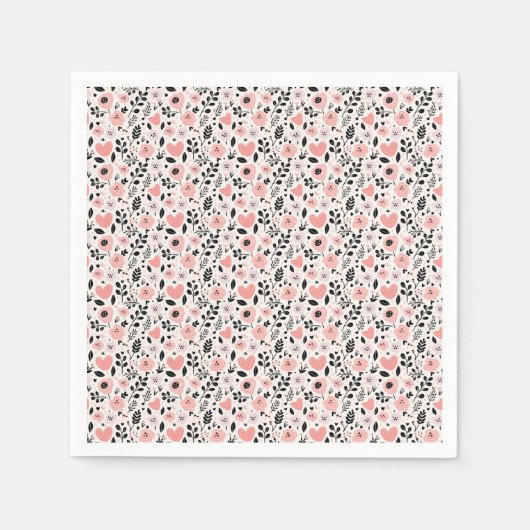 Een bloesems voor zijn eigen grap servet (Voorkant)