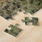 Een blokhut en de Sawtooth Mountains in Legpuzzel (Zijkant)