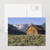 Een blokhut en de Sawttogebergten in Briefkaart (Voorkant / Achterkant)