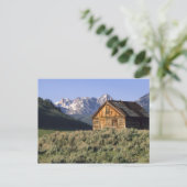 Een blokhut en de Sawttogebergten in Briefkaart (Staand voorkant)