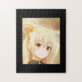 Een blond meisje glimlachen met amberkleurige ogen legpuzzel