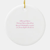 Een Blooming Californië: Manzanita Keramisch Ornament (Achterkant)