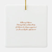 Een Blooming Californië: St. Catherine's kant Keramisch Ornament (Achterkant)