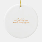 Een Blooming Californië: St. Catherine's kant Keramisch Ornament (Achterkant)