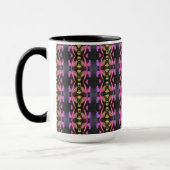 Een blote Mok met een kleine patterned koffie (Links)