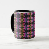 Een blote Mok met een kleine patterned koffie (Voorkant links)
