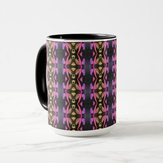 Een blote Mok met een kleine patterned koffie (Voorkant links)