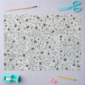 Een Blue Alice in Wonderland Series Design 4 Tissuepapier (Craft)