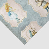 Een Blue Alice in Wonderland Series Design 7 Tissuepapier (Detail)