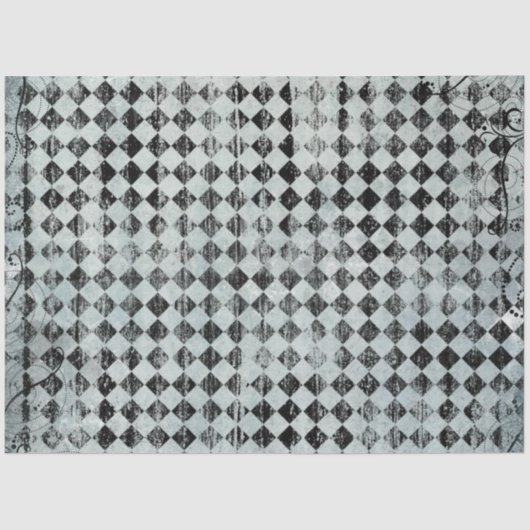 Een Blue Alice in Wonderland Series Design 9 Tissuepapier (Voorkant)