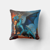Een Blue & Gold Dragon bezoekt Moskou Kussen (Achterkant)