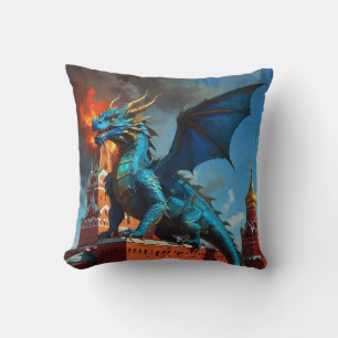 Een Blue & Gold Dragon bezoekt Moskou Kussen
