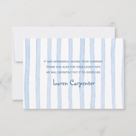 Een Blue Jean Baby Baby shower Boy Bedankt Card (Achterkant)