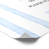 Een Blue Jean Baby Luier Raffle teken Poster (Hoek)