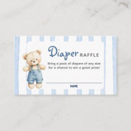 Een Blue Jean Baby shower Luier Raffle Kaart