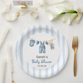 Een Blue Jean Baby shower Papieren Bordje
