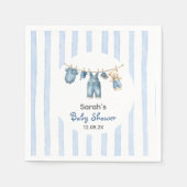 Een Blue Jean Baby shower Servet (Voorkant)