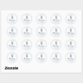 Een Blue Jeans Baby shower ronde Sticker (Vel)