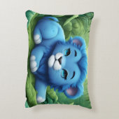 Een Blue Lion Cub in het Oerwouden kussen (Achterkant (Verticaal))