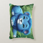 Een Blue Lion Cub in het Oerwouden kussen (Voorkant(Verticaal))