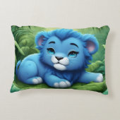 Een Blue Lion Cub in het Oerwouden kussen (Achterkant)